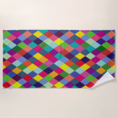 Patroonachtige Mode Kleurrijk - Moderne lenteships Strandlaken (Voorkant)