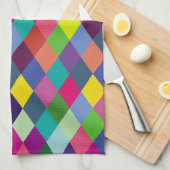 Patroonachtige Mode Kleurrijk - Moderne lenteships Theedoek (Quarter Fold)