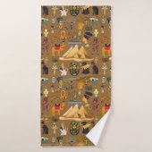 Patroonantensymbool in Egyptisch Hieroglyphic Badhanddoek (Badhanddoek)