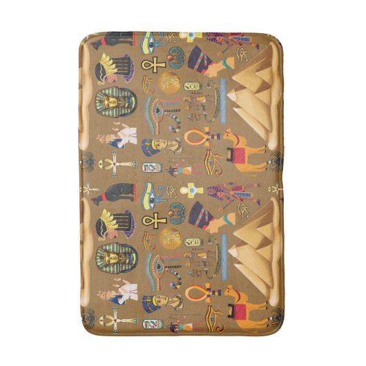 Patroonantensymbool in Egyptisch Hieroglyphic Badmat (Voorkant Verticaal)