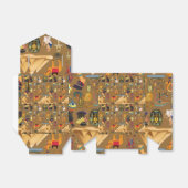 Patroonantensymbool in Egyptisch Hieroglyphic Bedankdoosjes (Uitgevouwen)