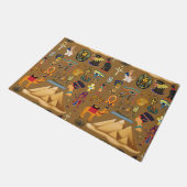 Patroonantensymbool in Egyptisch Hieroglyphic Deurmat (Schuin)