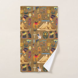 Patroonantensymbool in Egyptisch Hieroglyphic Handdoek