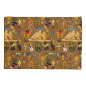 Patroonantensymbool in Egyptisch Hieroglyphic Kussensloop (Achterkant-Links)