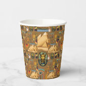 Patroonantensymbool in Egyptisch Hieroglyphic Papieren Bekers (Links)