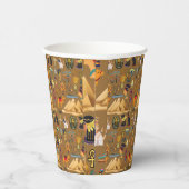 Patroonantensymbool in Egyptisch Hieroglyphic Papieren Bekers (Rechts)