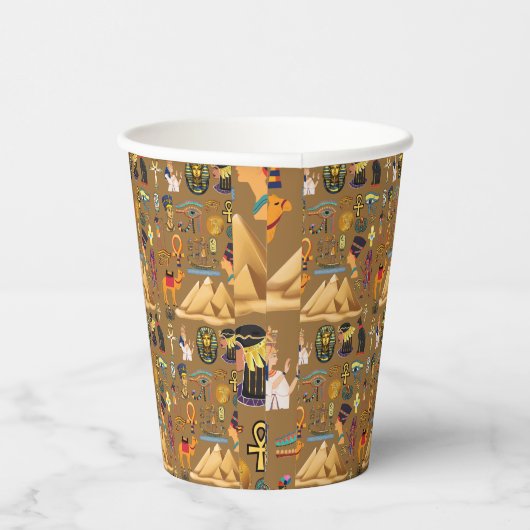 Patroonantensymbool in Egyptisch Hieroglyphic Papieren Bekers (Rechts)