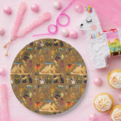 Patroonantensymbool in Egyptisch Hieroglyphic Papieren Bordje (Feest)