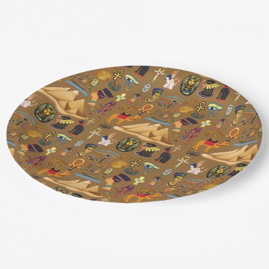 Patroonantensymbool in Egyptisch Hieroglyphic Papieren Bordje (Gekanteld)