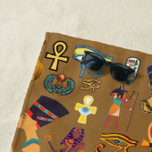 Patroonantensymbool in Egyptisch Hieroglyphic Strandlaken (In situ)