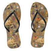 Patroonantensymbool in Egyptisch Hieroglyphic Teenslippers (Voetbed)