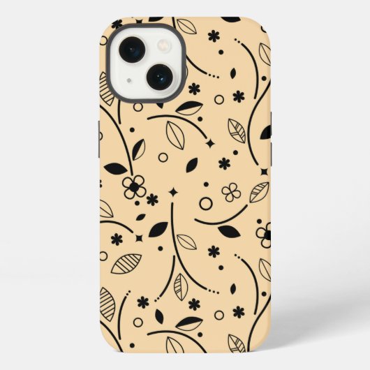 Patroonbloemen iPhone Hoesje (Achterkant)