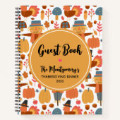 Patroonboek Thanksgiving Turkije/Scarecrow Notitieboek (Voorkant)