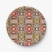 Patroonbruin rood bord (Voorkant)