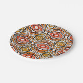 Patroonbruin rood bord (Gekanteld)