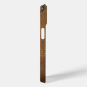  patroonbruin Western leder Case-Mate iPhone Case (Achterkant / Rechts)