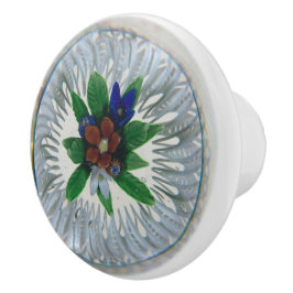  patrooncentrum rode bloem keramische knop