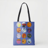 Patrooncirkels ontwerp #3 tote bag (Voorkant)