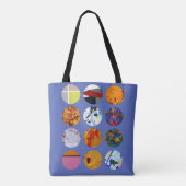 Patrooncirkels ontwerp #3 tote bag (Achterkant)