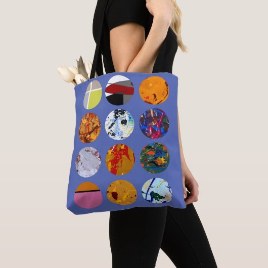 Patrooncirkels ontwerp #3 tote bag (Dichtbij)