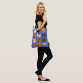 Patrooncirkels ontwerp #3 tote bag (Op model)