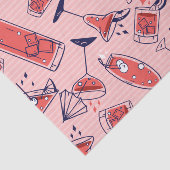 Patrooncocktail en drinken voor feestjes tissuepapier (Detail)