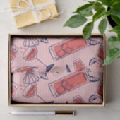 Patrooncocktail en drinken voor feestjes tissuepapier (Geschenk)