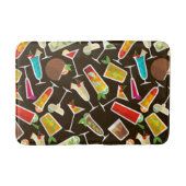 Patrooncocktail en lange drink, cocktailbar badmat (Voorkant)