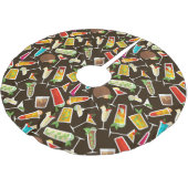 Patrooncocktail en lange drink, cocktailbar kerstboom rok (Gekanteld)