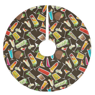 Patrooncocktail en lange drink, cocktailbar kerstboom rok