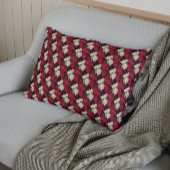 Patroonfeestdag rode en witte tinten kussensloop