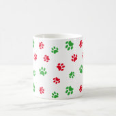 Patroonfeestdag voor rode en groene verf koffiemok (Center)