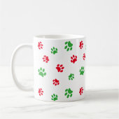 Patroonfeestdag voor rode en groene verf koffiemok (Links)