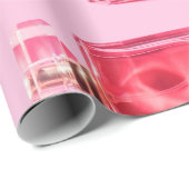 Patroonflessen van vrouwelijke parfum cadeaupapier (Rol Hoek)