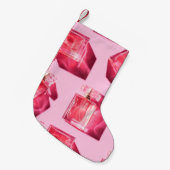Patroonflessen van vrouwelijke parfum kleine kerstsok (Voorkant (Hangend))