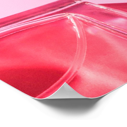 Patroonflessen van vrouwelijke parfum poster (Hoek)