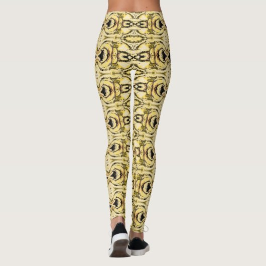 Patroongele Leggings (Achterkant)