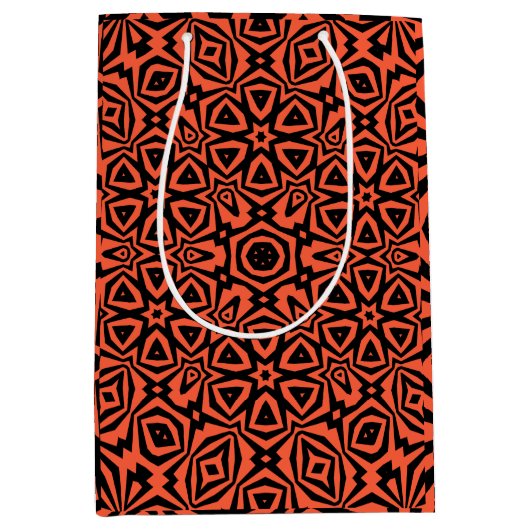 Patroongeometrische Mode Medium Cadeauzakje (Voorkant)