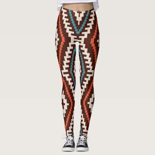 Patroongeometrische Mode Stijlvol geluid Leggings (Voorkant)