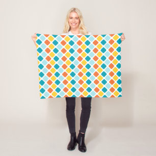 Patroongeometrische stijlvolle moderne patronen fleece deken