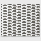 Patroongift voor dieren in de woestijn cadeaupapier (Vlak)