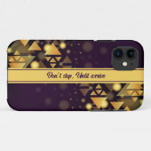 Patroongoud driehoek iPhone Case (Achterkant (horizontaal))