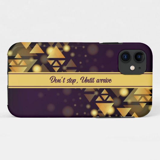 Patroongoud driehoek iPhone Case (Achterkant (horizontaal))