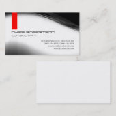 Patroongrijs wit rood aantrekkelijk Visitekaartje (Voorkant / Achterkant)