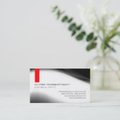 Patroongrijs wit rood aantrekkelijk Visitekaartje (Staand voorkant)