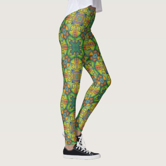 Patroongroen Leggings (Rechts)
