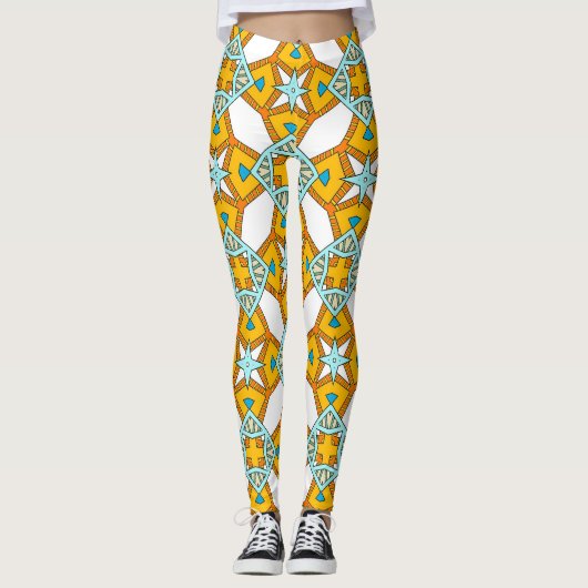 Patroongroen Leggings (Voorkant)