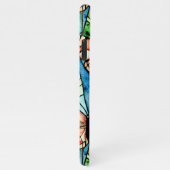 patroonhand getekend groen bos iPhone hoesje (Rechterkant)