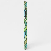 patroonhand getekend groen bos iPhone hoesje (Linkerkant)