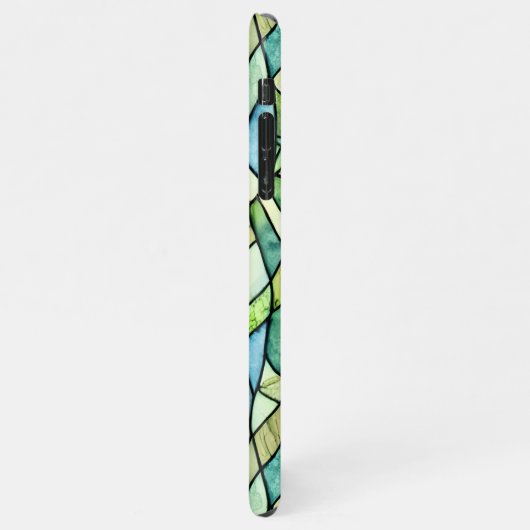  patroonhand getekend groen bos  iPhone hoesje (Linkerkant)